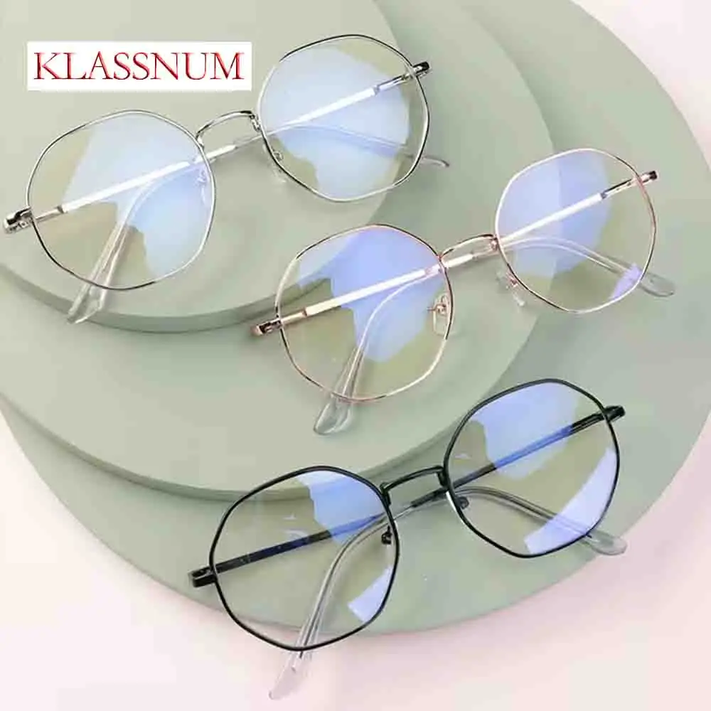 2023 New Ultra-Light Myopia Glasses for Women and Men  Anti-blue Light Radiation Glasses Alloy Frame Fashion Female Eyewear