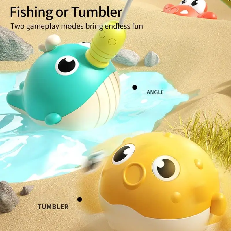 Gra Water Play Blowing Bath Toy Magnetyczne zabawki z zabawkami z modelem ryb rybacka P31B