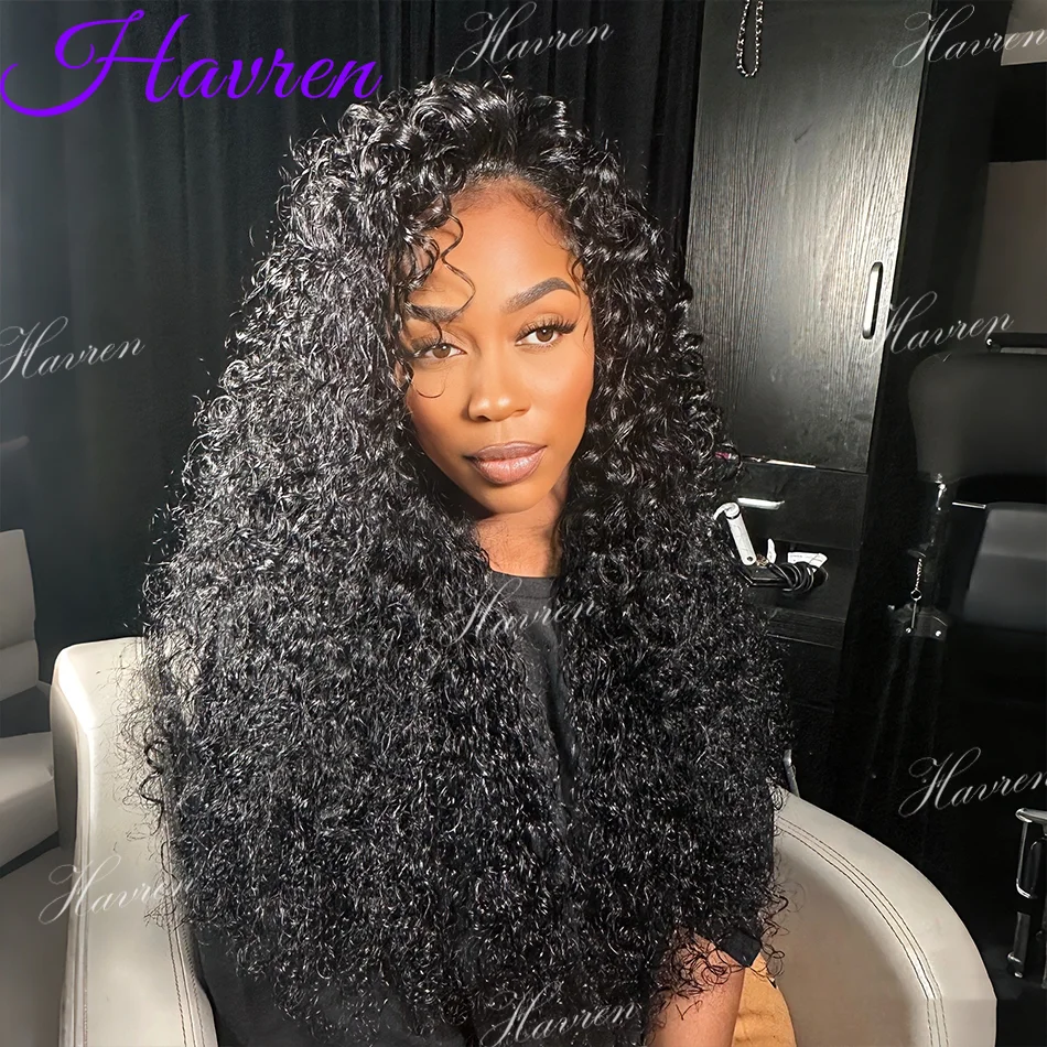 

13X4 Water Wave Lace Front Wigs 30 40 Inch Deep Wave 13X6 Hd Lace Fontal Wig Natural Curly Human Hair For Women 250 Density