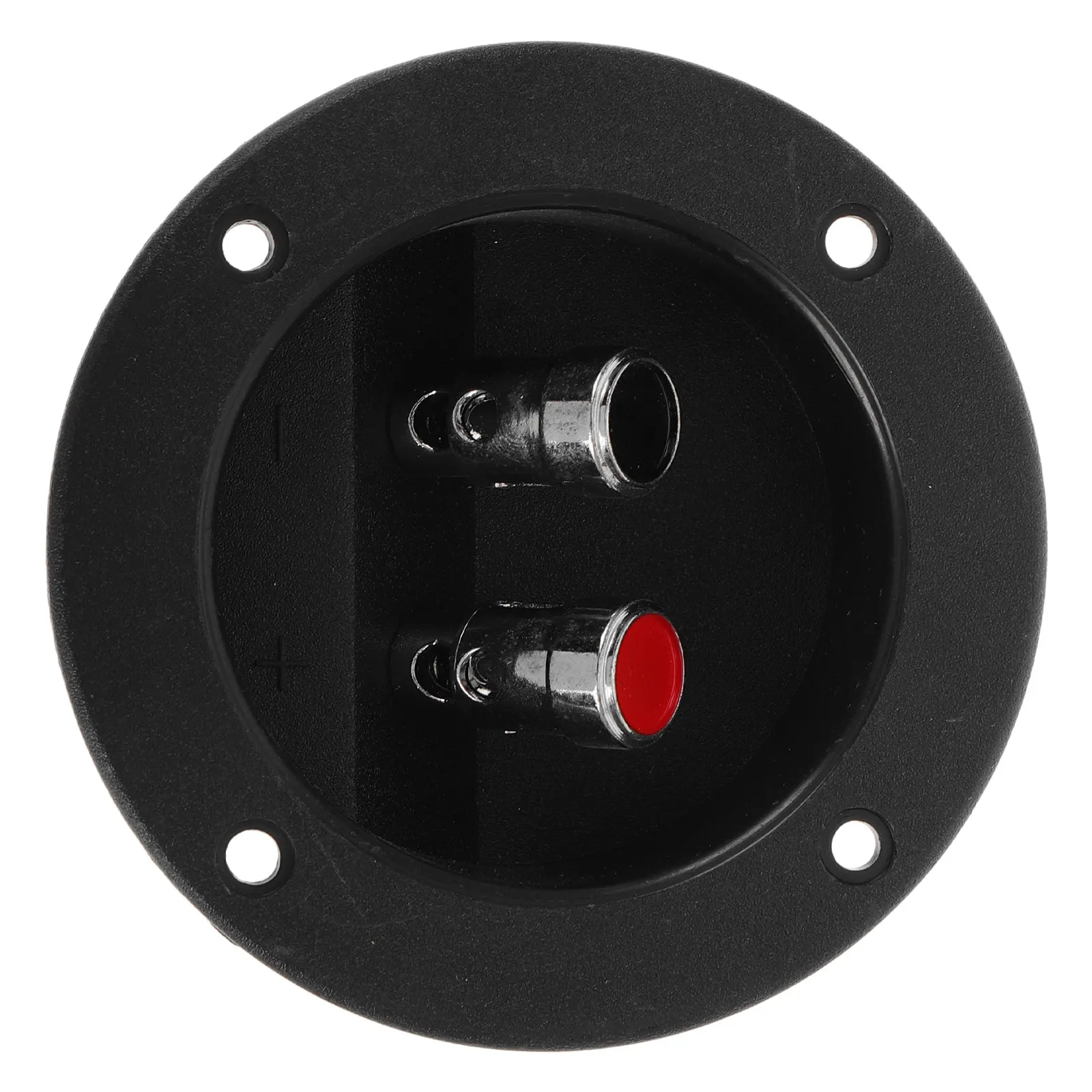 Speaker Box Terminal Cup Double Binding Post Round Connector DIY Car Audio Subwoofer Bass Speaker Terminal Panel for Reliable
