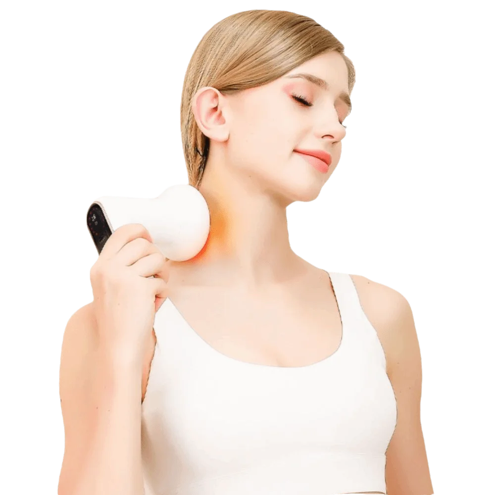 Protable Fascia Rings Massager Multiple-level Adjustment Vibration Massage Muscle Handheld Massager Mini Cordless