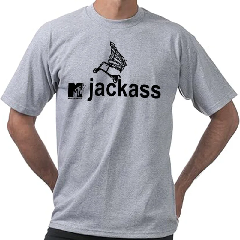 Vtg 2001 mtv show jackass T-Shirt graphics clothes boys animal print fruit of the loom mens t shirts