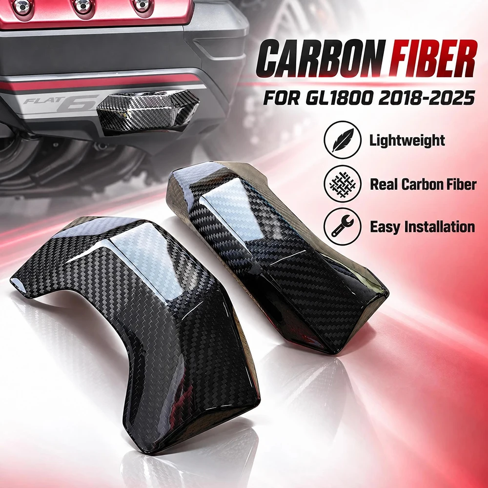 Motorcycle Engine Hood Carbon Fiber Trim Parts For Honda GoldWing GL1800 Gold Wing GL1800 2018-2025