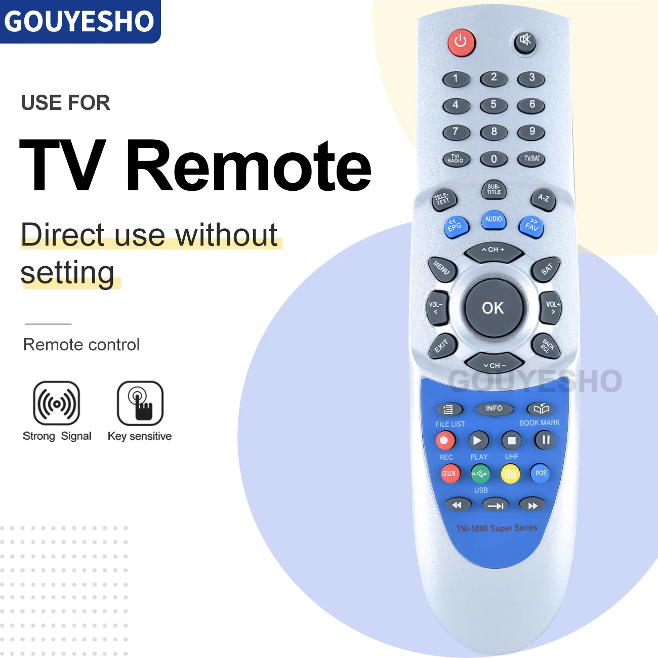 New Remote Control For Technomate TM-5000 Super Series TM-5200 TM-5300 TM-5400