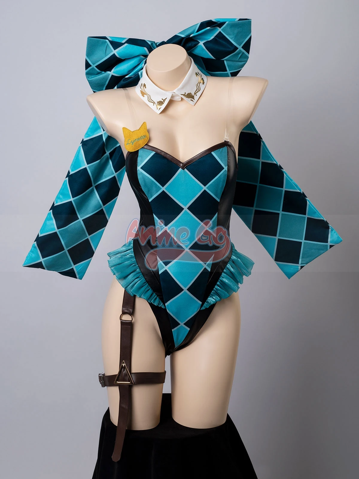 

Lynette Genshin Impact Cosplay Costume Jumpsuit Lynette Women Bunny Girls Swimsuit Halloween Outfit