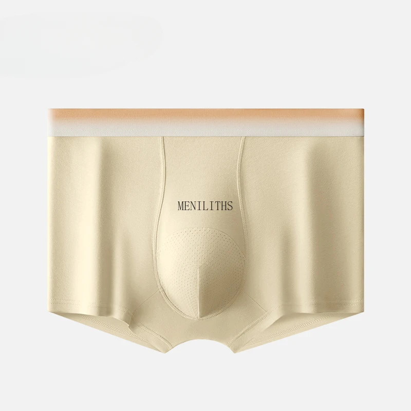 

Cotton Men's Underwear with Gradient antibacterial effect, Breathable Comfortable crotch Mid waist Mesh Underwear for men boxer