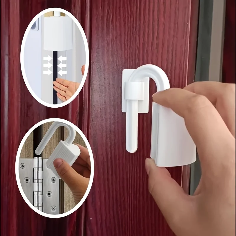 

Дверной замок для безопасности детей, детский дверной стопор без сверла, антиоткрывающийся замок для домашней безопасности малышей