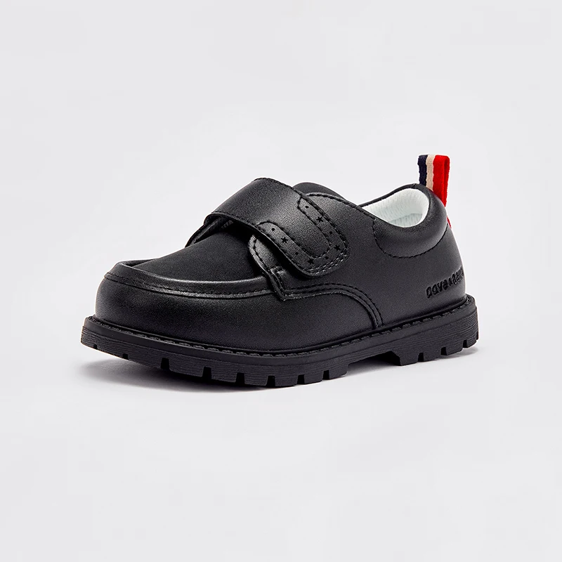 Dave Bella Kids Leather Shoes Girls Princess Shoes Boys Breathable Flats Black Beige Child Baby Toddlers Leather Shoes DB3241763