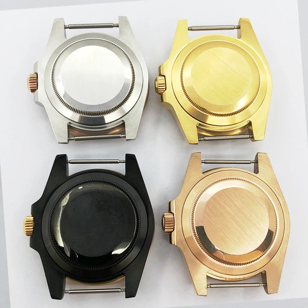 40 мм, зеркальные часы, сапфировое стекло из нержавеющей стали для часов NH35 NH36 ETA2824 PT5000 ST2130, детали для часов