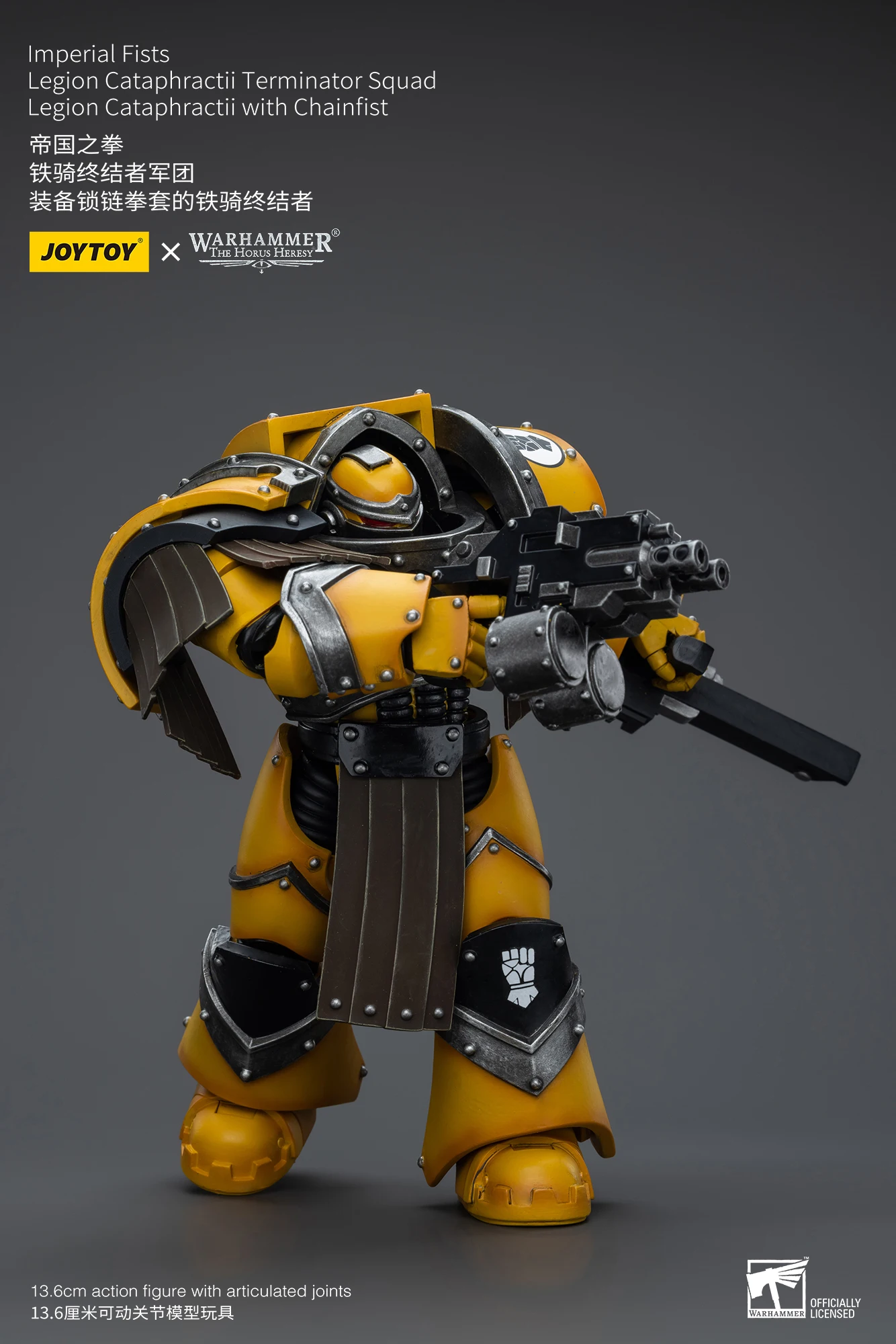 

【TM】In Stock JOYTOY Warhammer40K Imperial Fists Legion Cataphractii Terminator Squad 1/18 Action Figures Model Collection