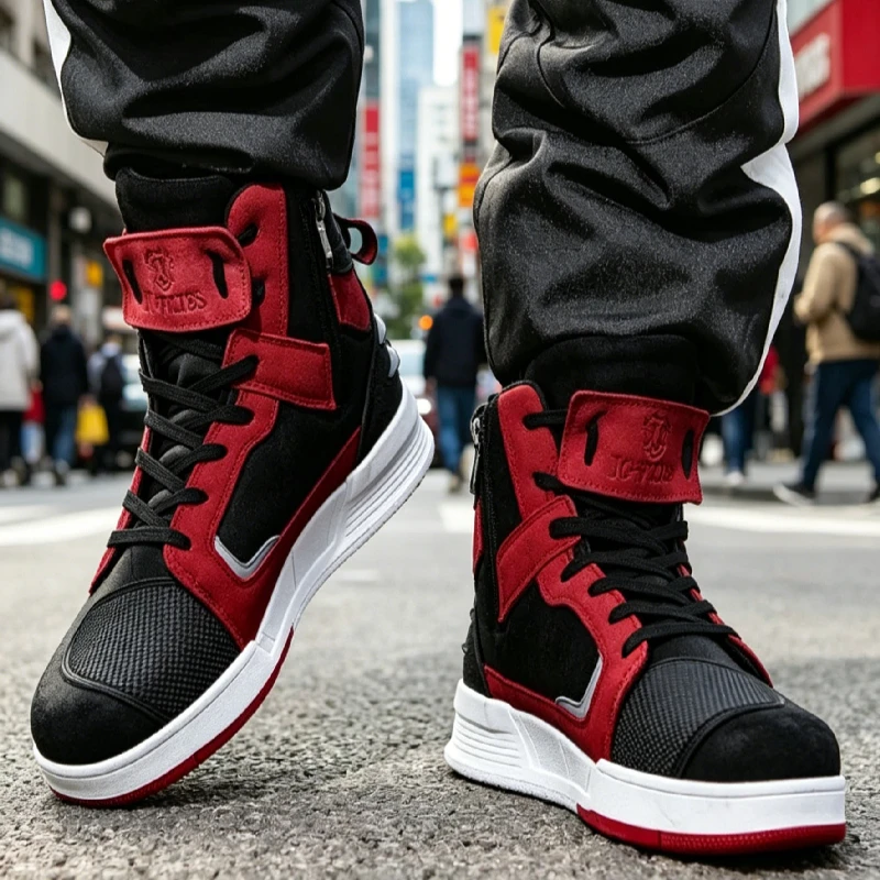 Motorcycle Boots Men Motorbike Sneaker Microfiber Leather Adventure Touring Boots Motorcyclist Shoes Anti-slip Botas Moto