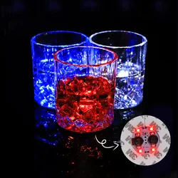 1-10PCSColorful LED Bar Light Up Coaster Stickers for Drinks Cup Wine Liquor Bottle Coaster Atmosphere Light Kitchen Accessories