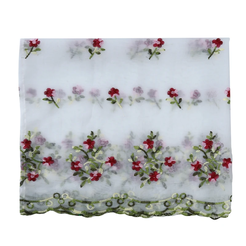 Ren Sóng Ngắn Tulle Nửa Rèm Cửa Cho Phòng Khách Trắng Nổi Sheer Đường Viền Bằng Vải Tủ Bếp Quán Cà Phê Cửa Cửa Sổ Màn