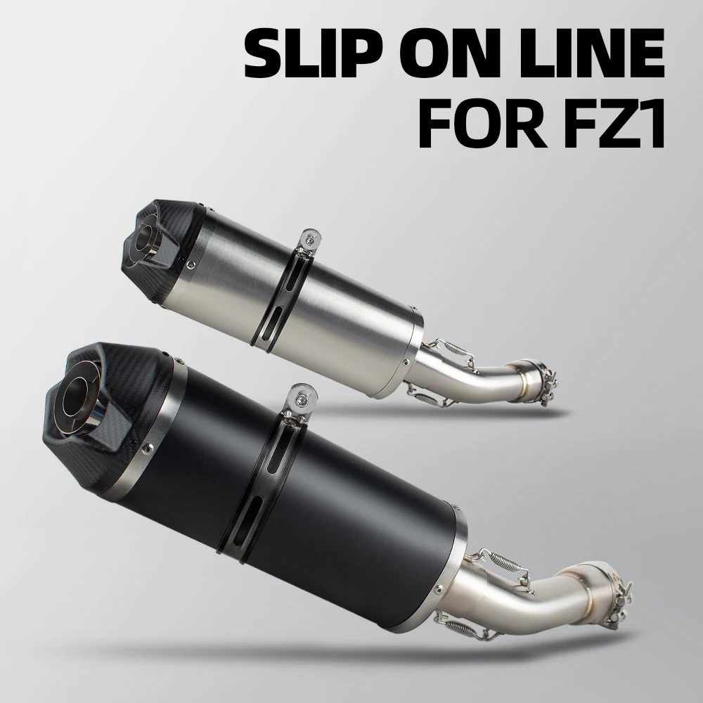 FZ1S exhasut Slip on Line muffler with DB Killer For Yamaha FZ1 FZ1N FZ1S FZ1000 FAZER1000 Motorcycle mid  pipe sports tourer