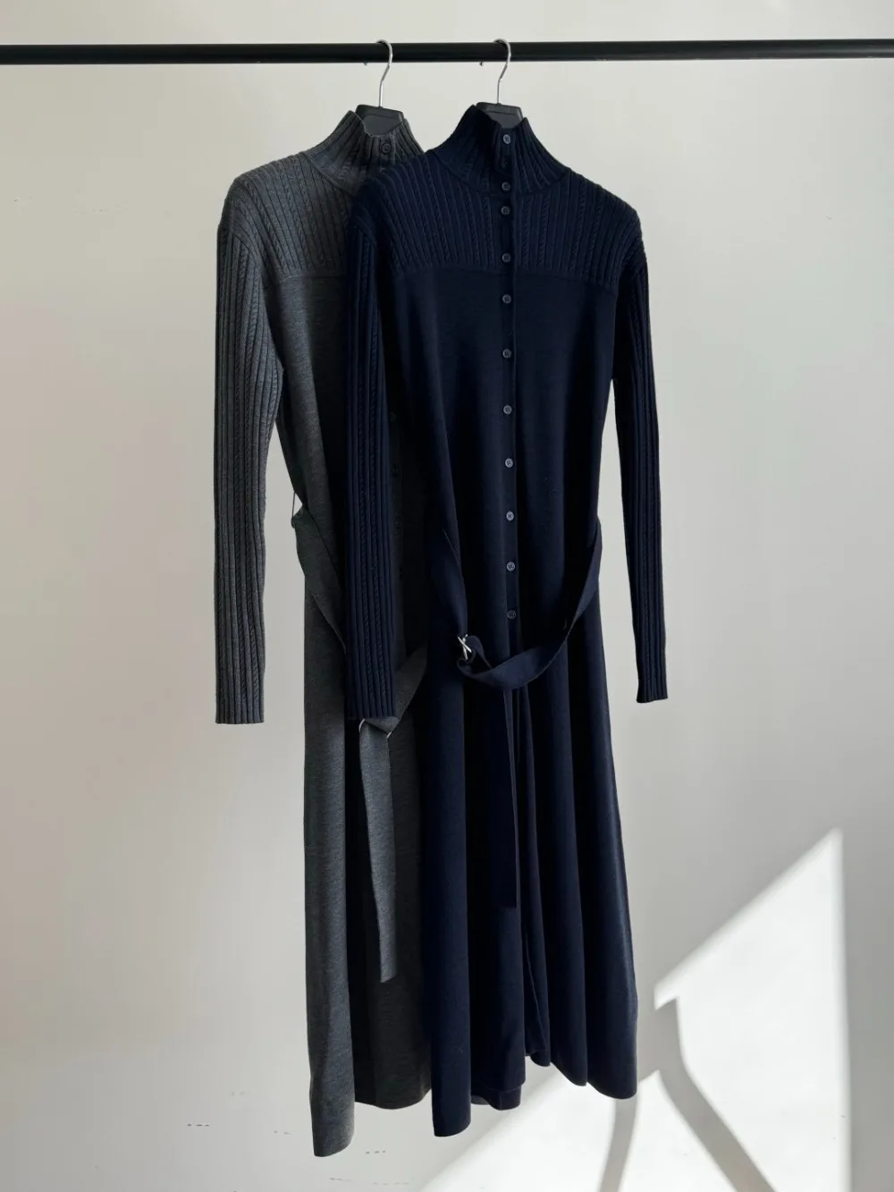 Fine Wool Knitted Long Dress