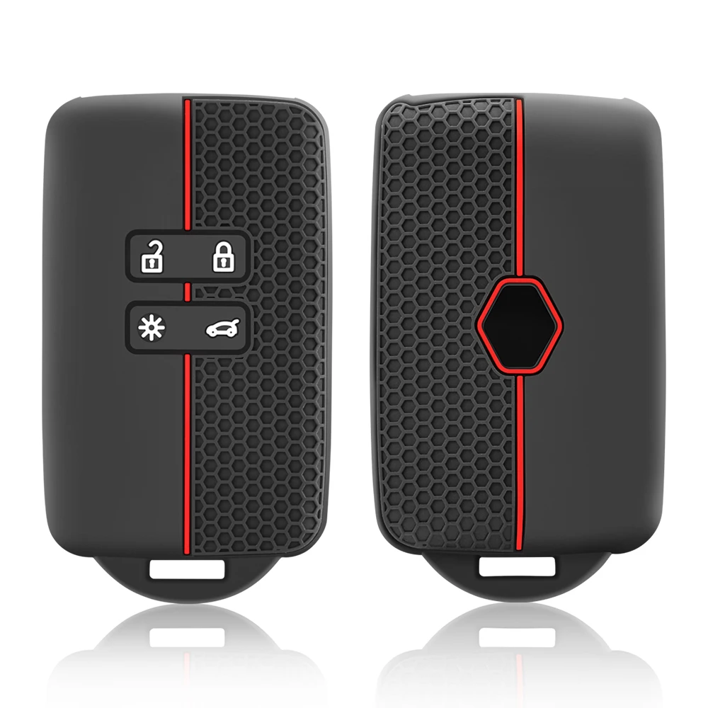 2025 Siliconen Afstandsbediening Autosleutel Case Cover Fob voor Renault Captur Koleos Kadjar Arkana Megane Dacia Duster Sandero Stepway