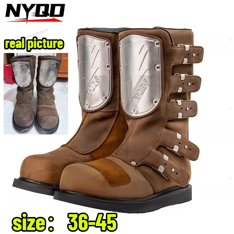 

Водонепроницаемые, грязеотталкивающие мотоциклетные ботинки с противоскользящей подошвой для мужчин и женщин, для езды по бездорожью