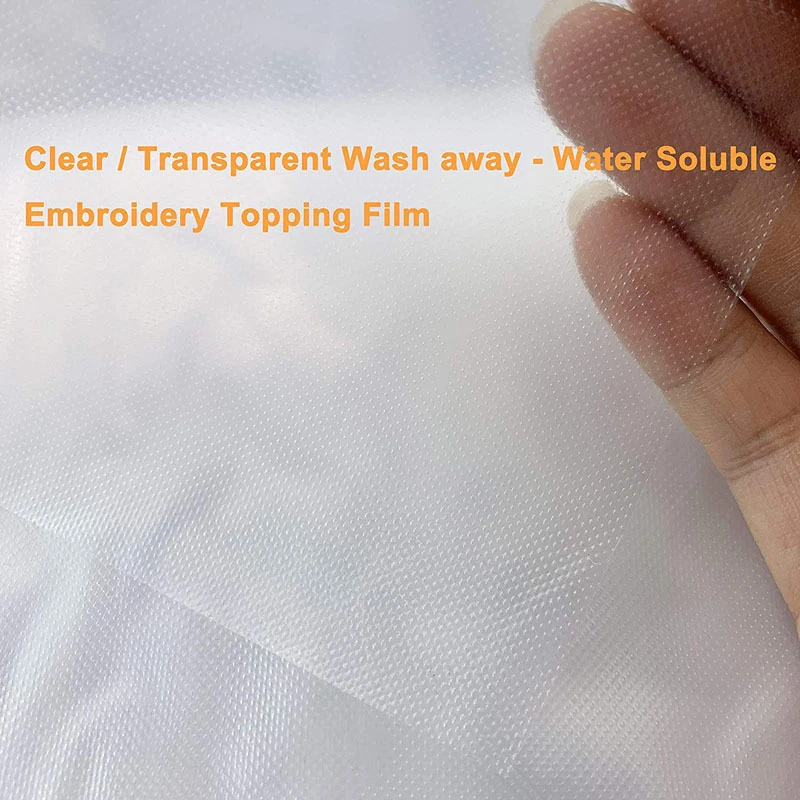 PVA Water Soluble Film Embroidery Stabilizer Computer Embroidery Backing DIY Manual Embroidery Pattern Transfer Cloth