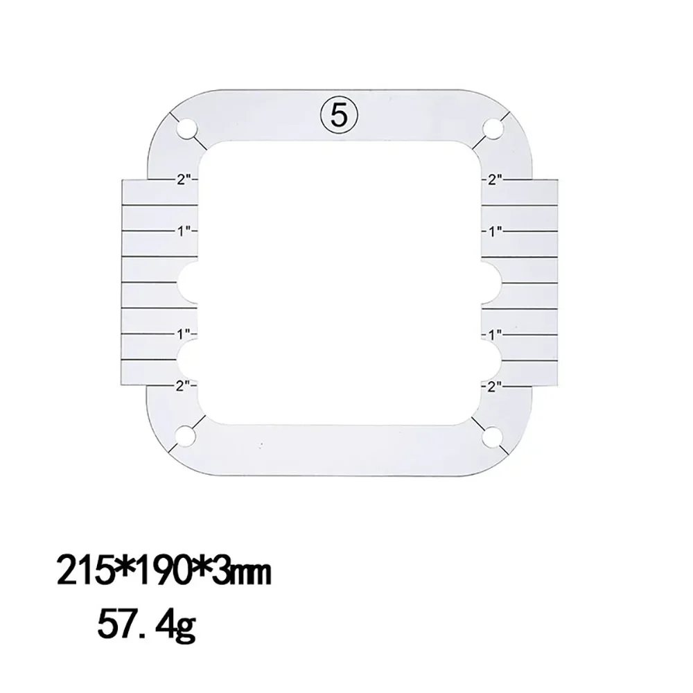 Quilting Tools Patchwork Ruler Templates Set DIY Apparel Sewing Supplies Stencil Styling Tool Acrylic Craft Handmade