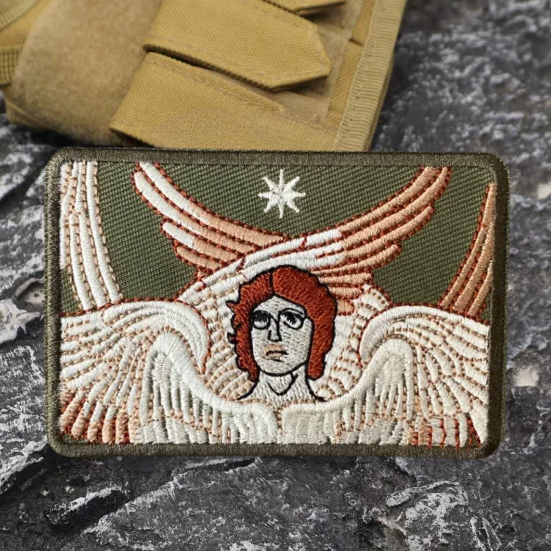 Parche táctico bordado 3D Ángel Seraphim con velcro para chaleco - imagen 2