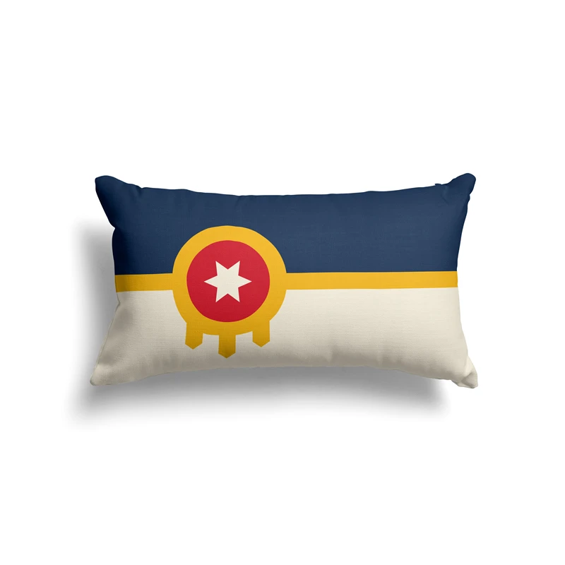 Aertemisi 20'' x 12'' Tulsa Oklahoma Rectangular Throw Pillow Cushion Covers Cases Pillowcases 50cm x 30cm