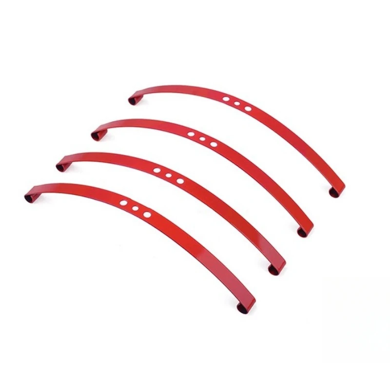 Red Super Soft Flex Leaf Springs (4pcs) fit Tamiya F-350, Hilux and RC4WD Trail Finder 2 Crawler Car RC 1/10 scale