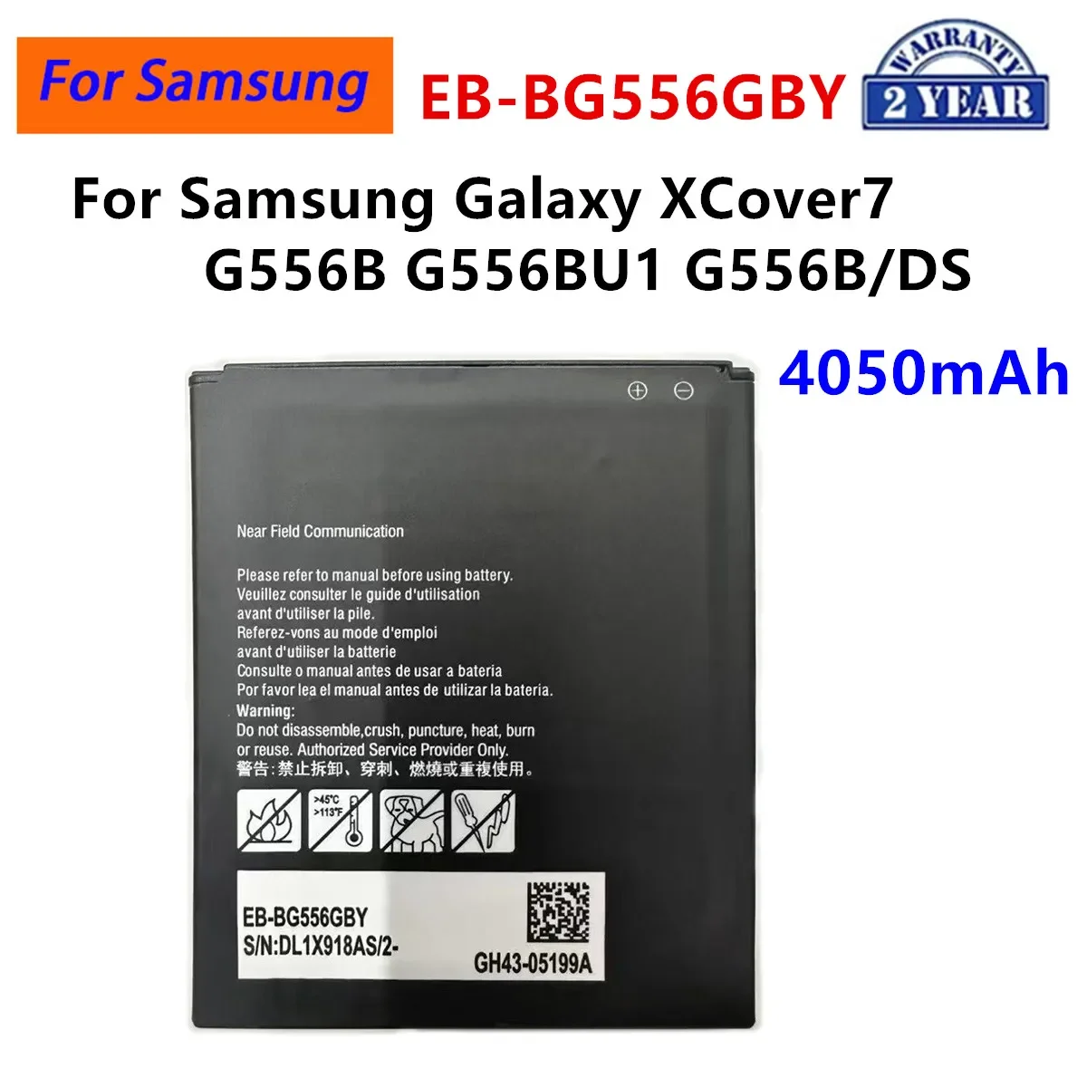 EB494358VU BG766GBY EB-BG556GBY EB-BT575BBE BX306GBY BT365BBC Battery For Samsung Ace 3 LTE Xcover 7 Pro Tab Active 2 3 5 star 2 image 4
