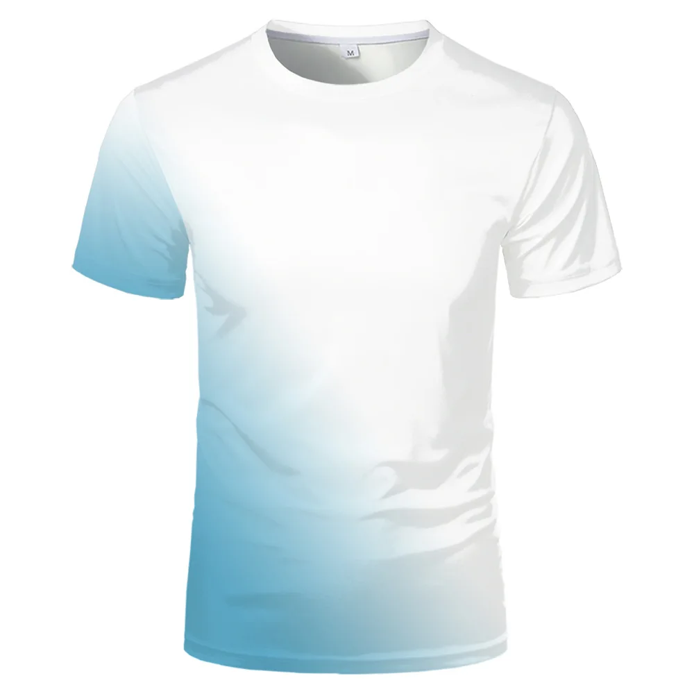 Fashion T-Shirts Cute Candy Color Tee Tops Kawaii Clothes Sublimation Blanks Loose Tshirts For Thermal Transfer Print image 4