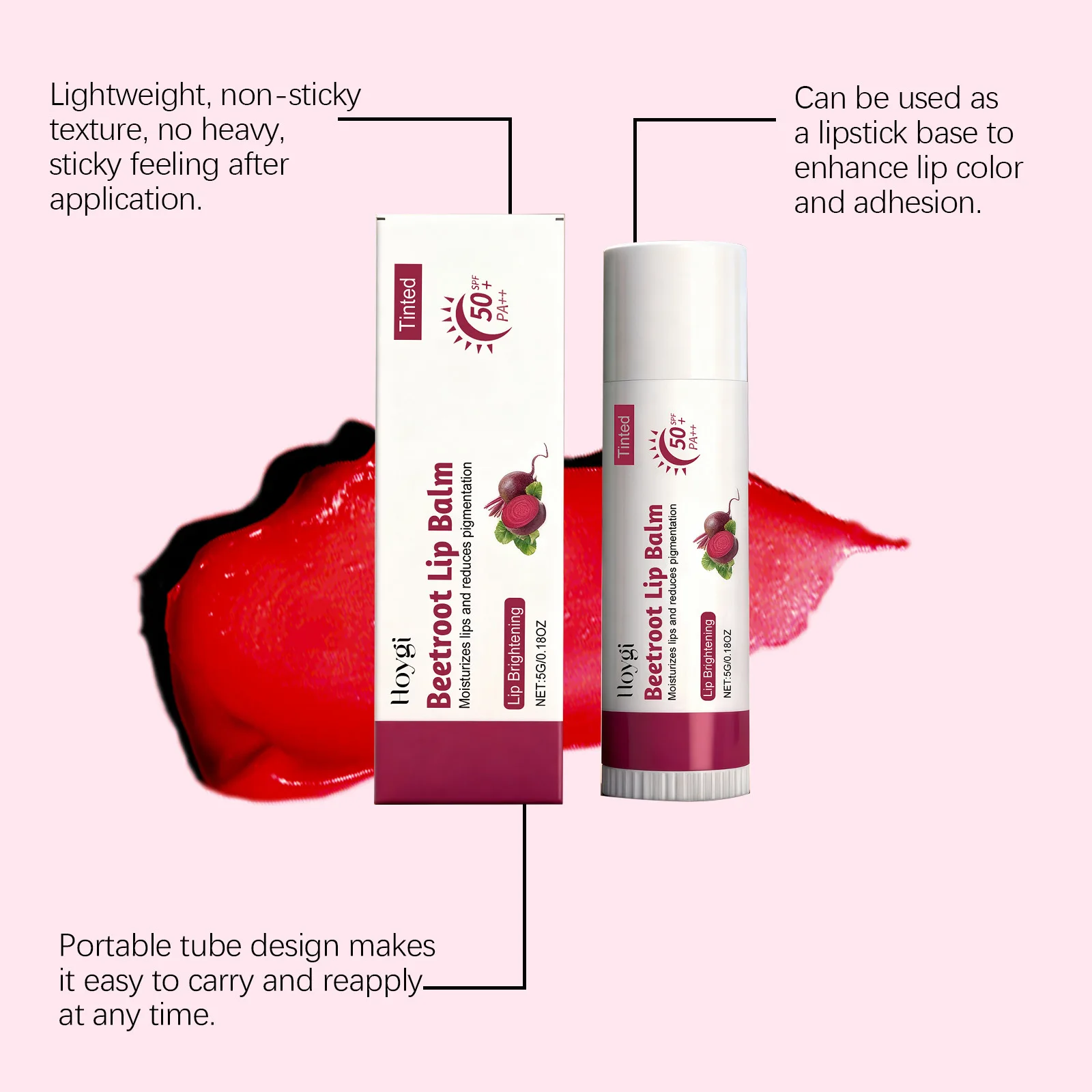 Beetroot baume à lèvres nourrissant léger hydratant rafraîchissant hydratant Non collant soin quotidien des lèvres Peeling changements de saison