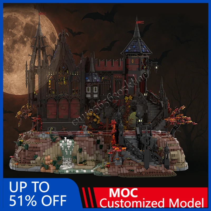 4568PCS MOC Medieval Open Castle Modular Model Building Blocks DIY Sets Education Assembly Bricks Toys Children Birthday Gifts
