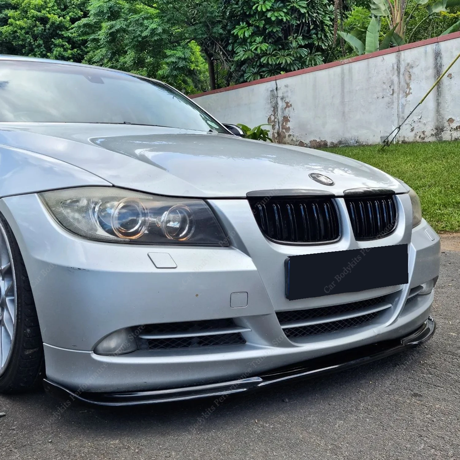 

Gloss Black H Style Front Bumper Lip Spoiler Splitter Diffuser For BMW E90 E91 Standard NON-M Sport 2005-2012 Bodykits Tuning