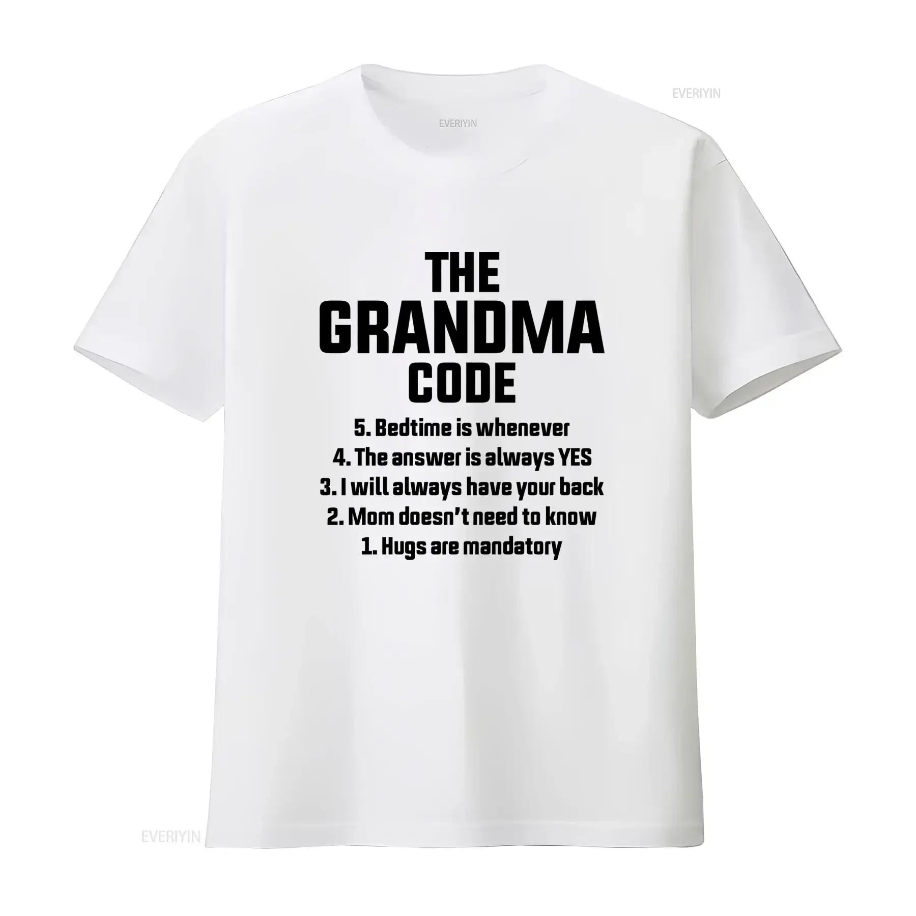 Funny Grandma Code T Shirt Bedtime Anytime Yes Always Backed Mom Secret Hugs Mandatory Best Birthday Mother Day From Grandkids