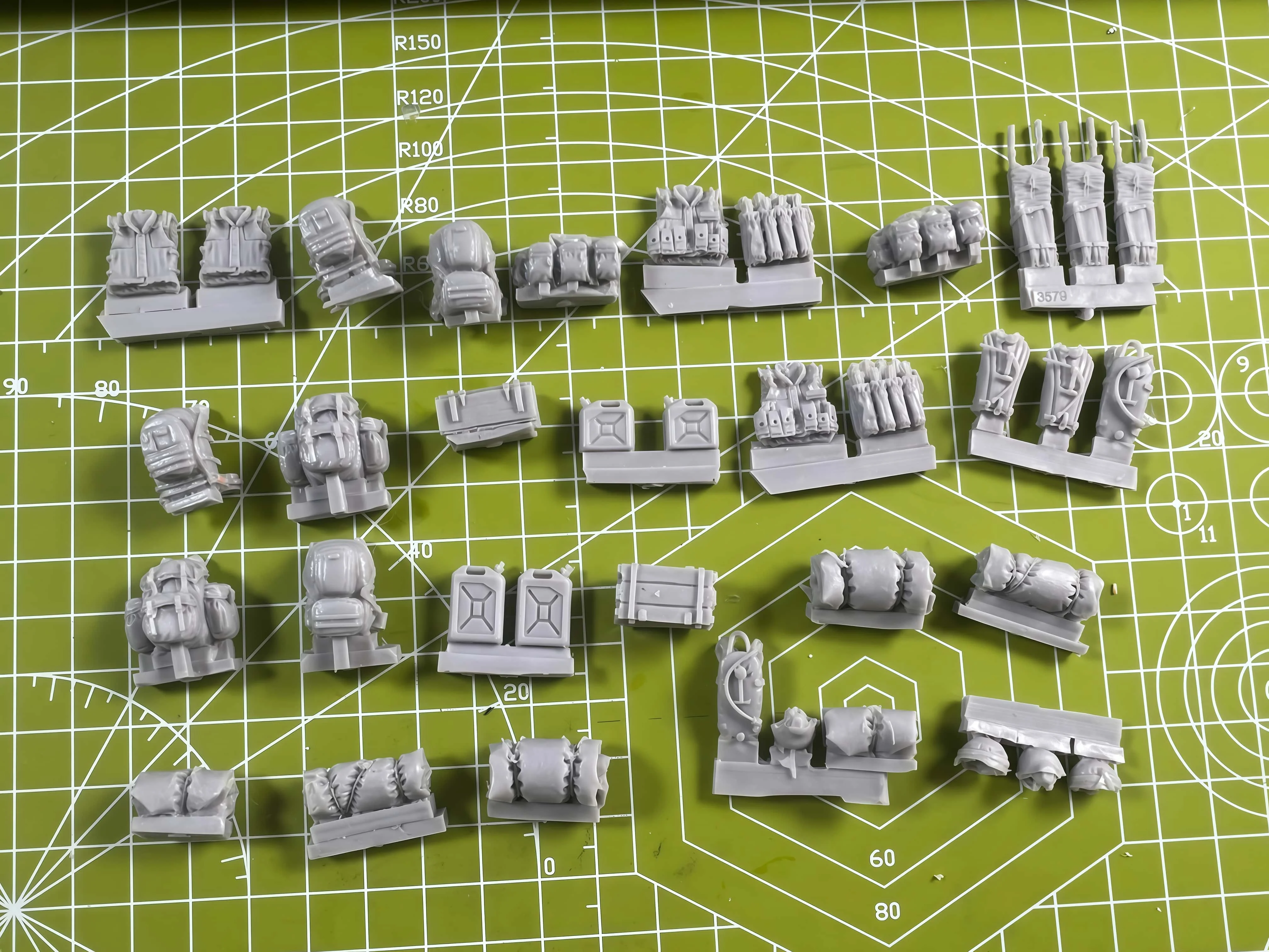 1: 35 Kit Perakitan Model Resin Cor GK, Paket Susun untuk Pembuatan Adegan, Belum Dicat