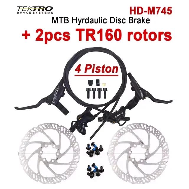 Tektro HD-M745 Mountain Bike Hydraulic Disc Brake 4-Piston