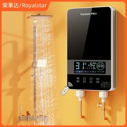 家庭用電気温水器 ホテルのスマートシャワー ヘアサロン急速給湯機 リモコン LEDタッチパネル 6000 ~ 8500 W電力制御 こうおん ボタンを押すと温度調節ができます