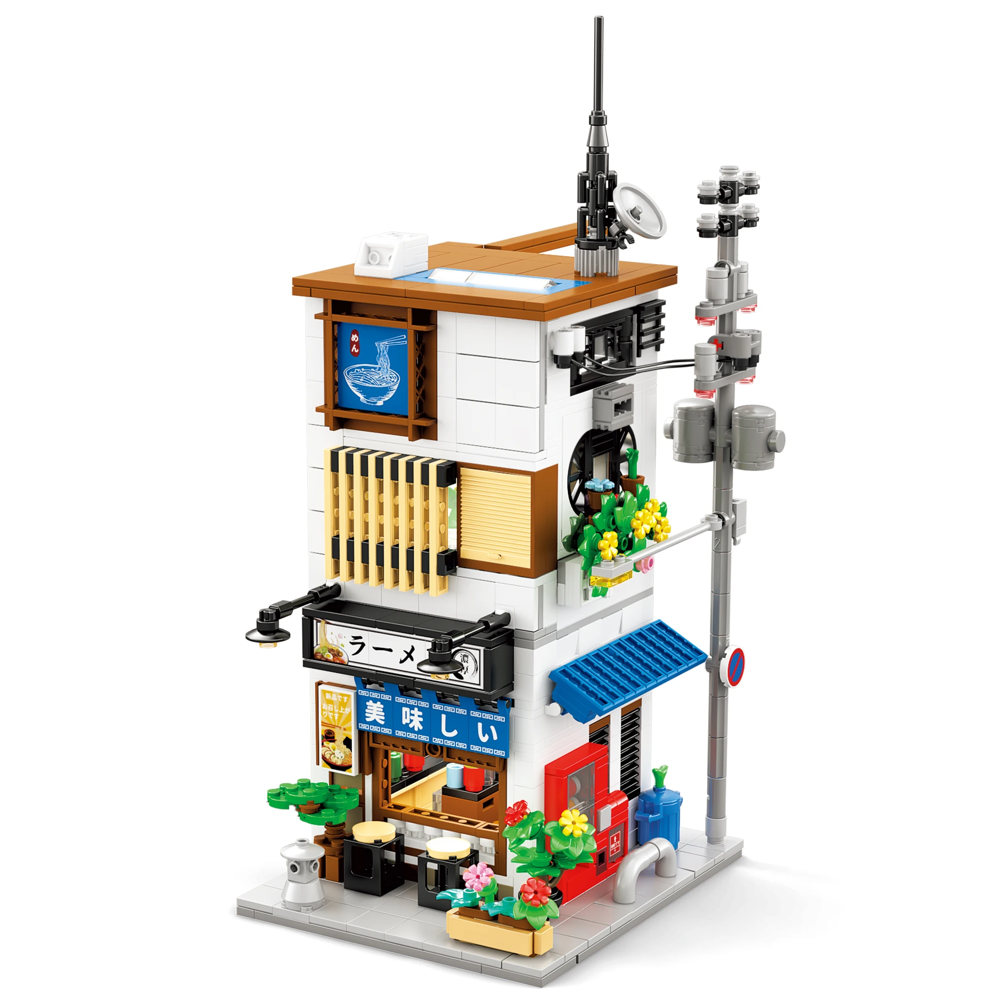 

1142PCS 66501 Japanese Domon Street Architecture Model Building Block Puzzle Toy MOC Bricks For Kids Holiday Gift Birthday Gift