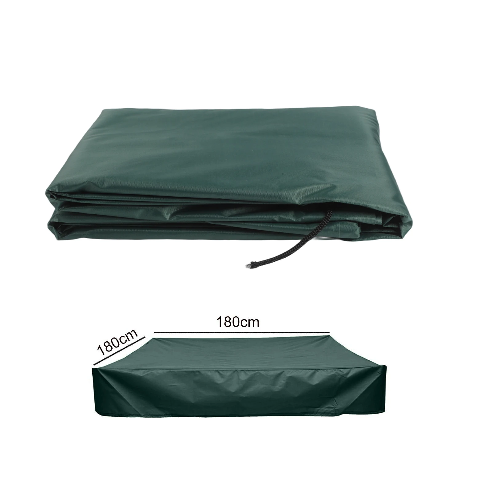 

Чехол для песочницы 180*180*20 см, зеленый, для игр на улице, для сада, легко хранить, защита от грязи, из ткани Оксфорд