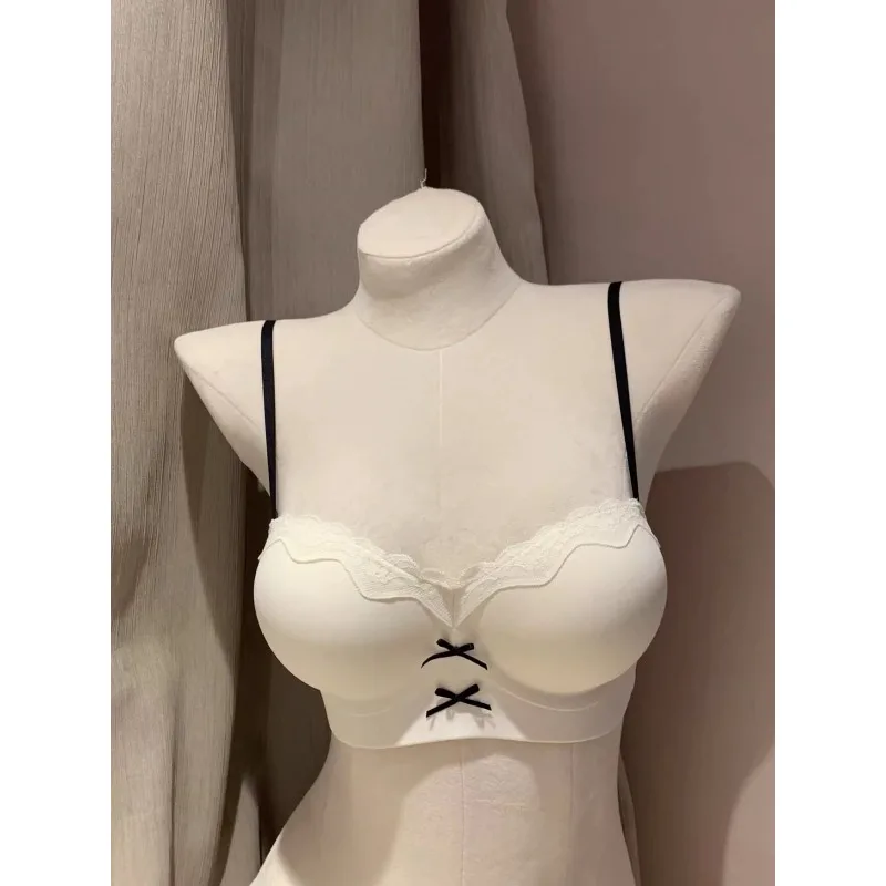 

Elegant Lace Push Up Bra Women, Small Bust Enhancer Lift Up Anti-Sagging Side Support Modest Daily Comfort Lingerie S-XL 32-38