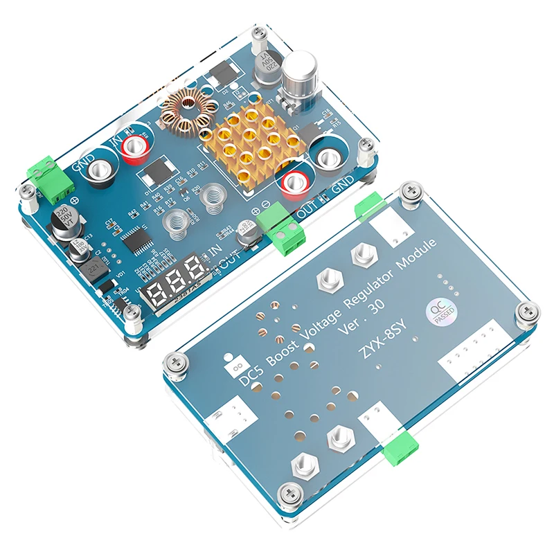 NEW ATX Power Supply Breakout Board DC 5-32V to 5-45V 3A Adjustable Module Buck Converter Voltage Display Touching Sensor Switch