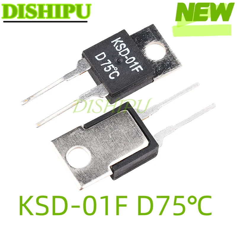5Pcs,Ksd-01F Juc-31F Temperature Switch Relay Normally Closed Thermal Control Open40/45/50/70/80/95/100/110/120/125/130,Degrees Celsius