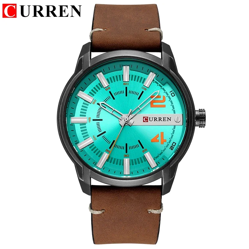 Luxury Brand CURREN 8306 orologi sportivi militari da uomo orologio al quarzo da uomo orologio da polso Casual in pelle Relogio Masculino