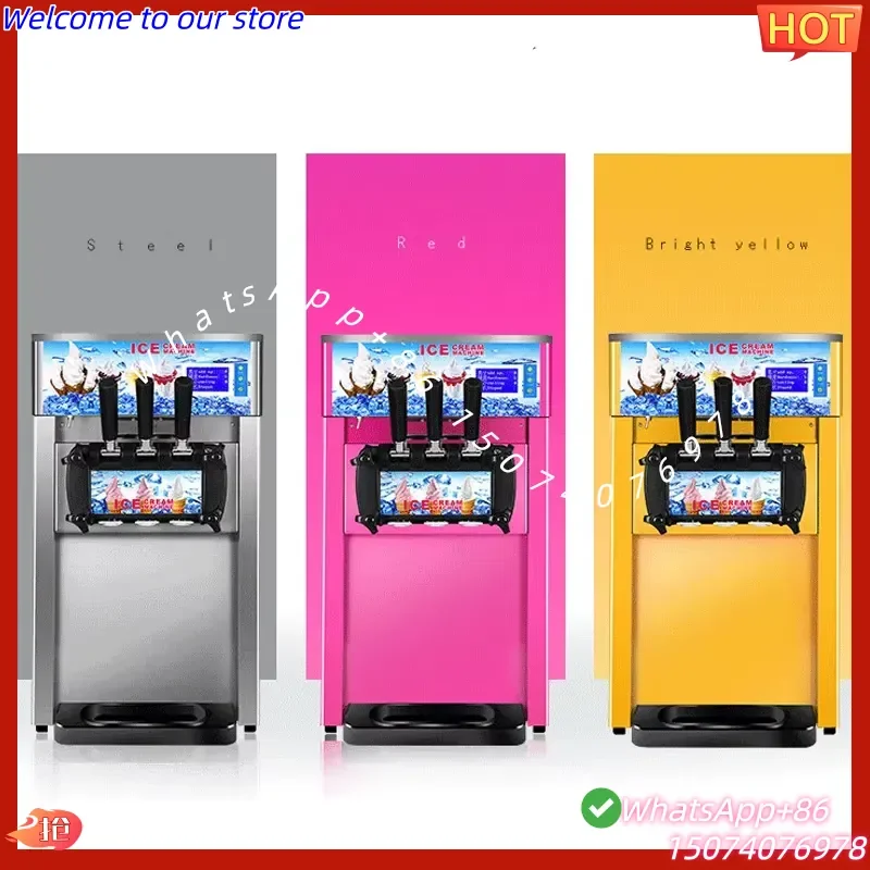 2026 Home Soft Ice Cream Machine Well Cooling Frozen Yogurt Making Machine Commercial Desktop Gelato Maker