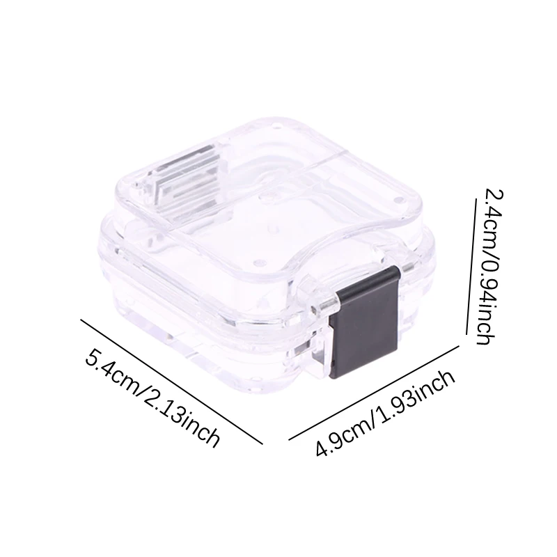 1pcs Denture Storage Box With Transparent Flexible Film Dentist Material Dental Plastic Membrane Boxes Small Dental Crown Box