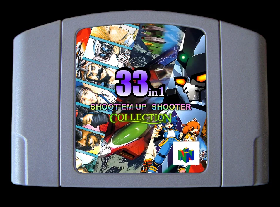 

64-битные игры ** 33 игры на 1 картридж (английская версия!!)