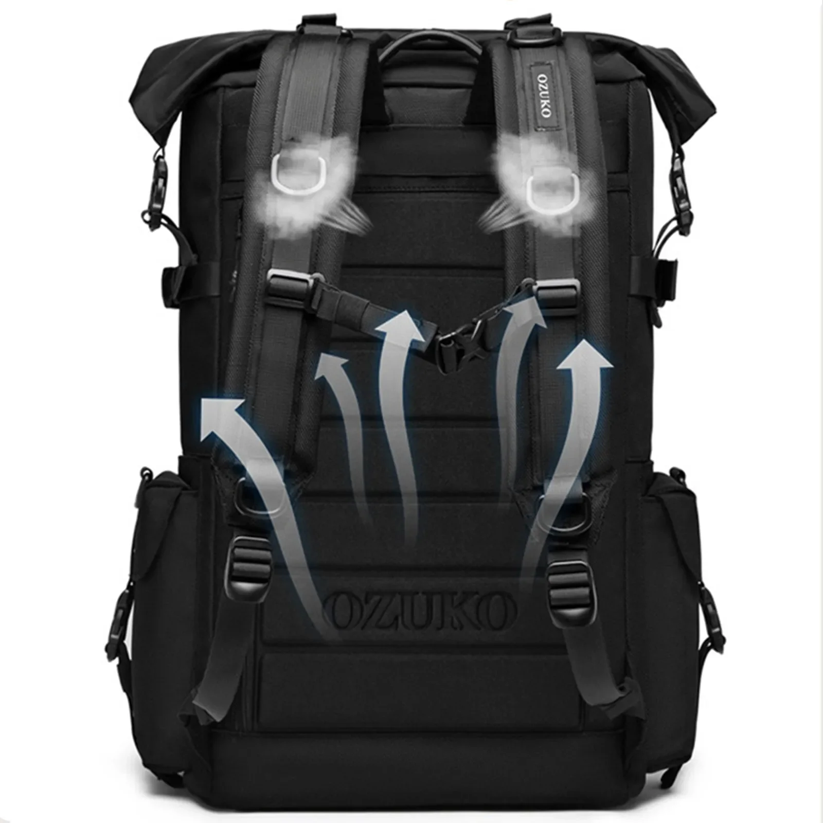 Business Tactic Backpack for Man Fit Laptop Computer Storage Bags Multifunctional Travel Back Pack Waterproof Shoulder Knapsack