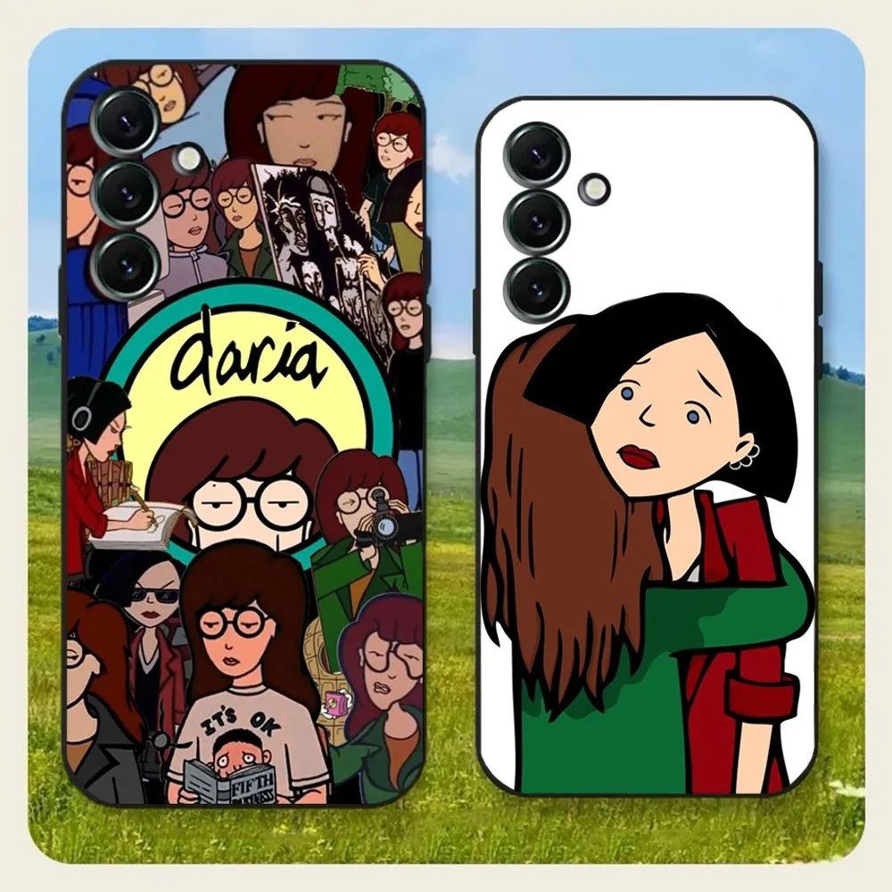 Cartoon D-Daria  Phone Case For Samsung Galaxy A20,A21s,A22,A31,A32,A52,A53,A72,73,A80,A91Soft Black Cover