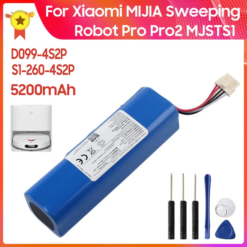 

Сменный аккумулятор для Xiaomi MIJIA Sweeping Robot Pro Pro2 C101 MJSTS1 MJSTP D099-4S2P аккумулятор для подметальной машины