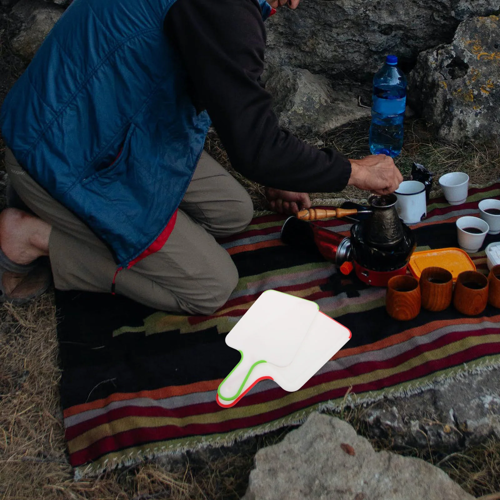 

2 Pcs Vegetables Chopping Board Camping Portable Cutting Outdoor for Meat Fruit