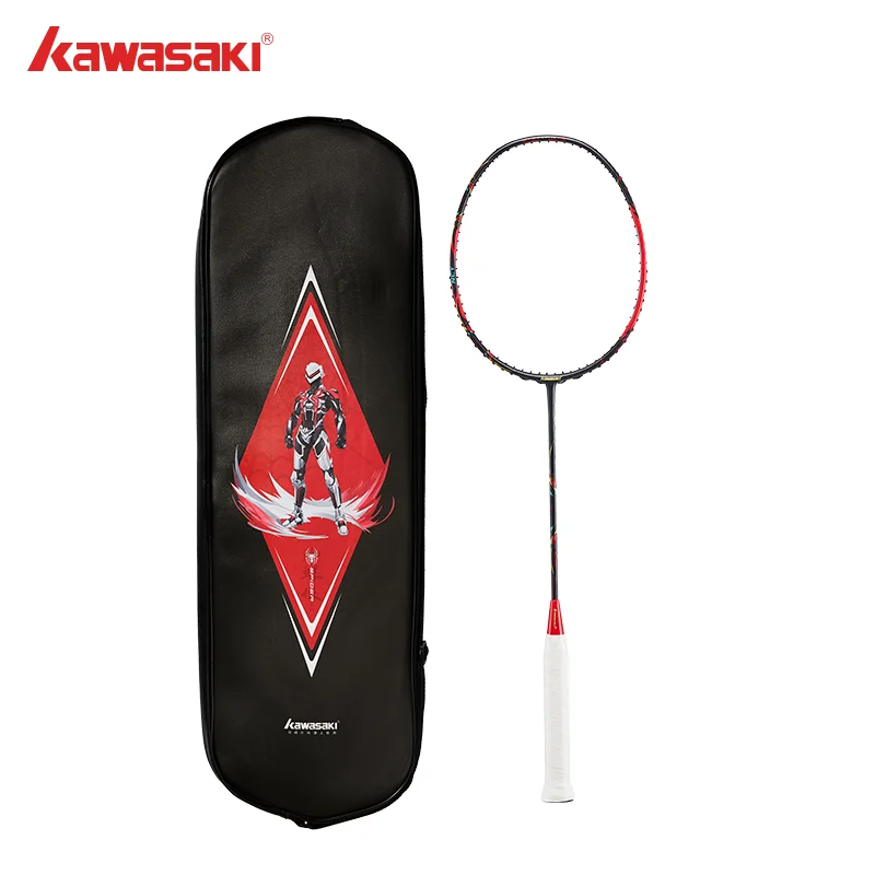 Kawasaki KING SPIDER Powerful Attack Badminton Racket 4U High Tension Badminton Racket Professional 2024 New