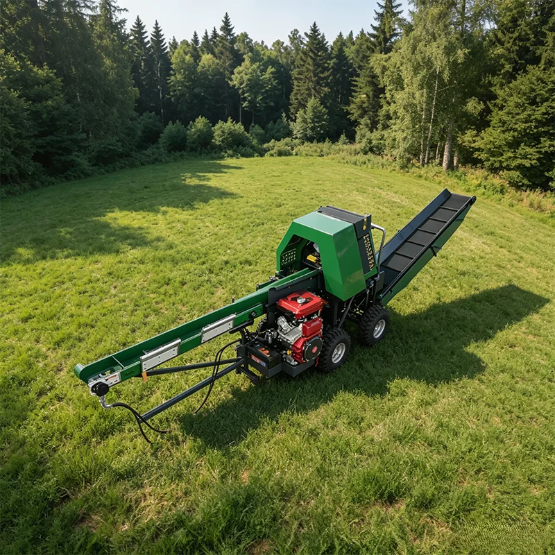 Multifunctional Timber Firewood Processor Log Splitter Hydraulic Wood Splitter Backyard Hardwood Softwood Splitting Tool